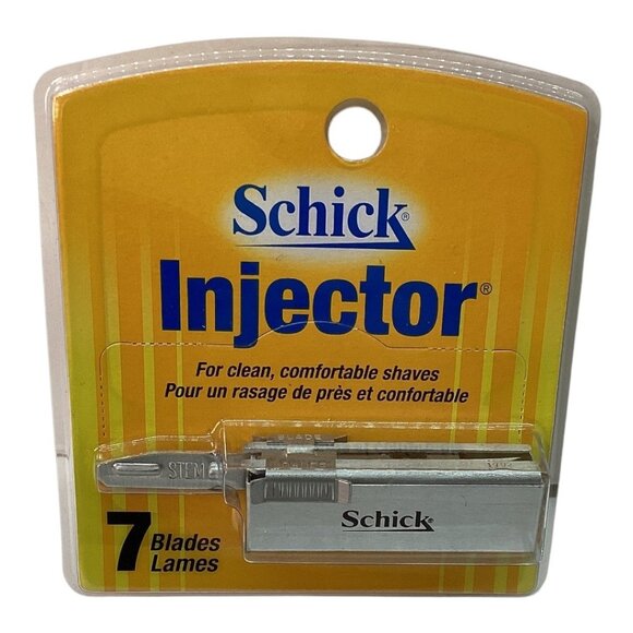 Schick Injector Razor Blades 7 Pack Stainless Steel For Clean Comfortable Shaves - Picture 1 of 2